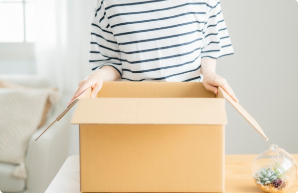 売却予定の商品をご梱包ください。